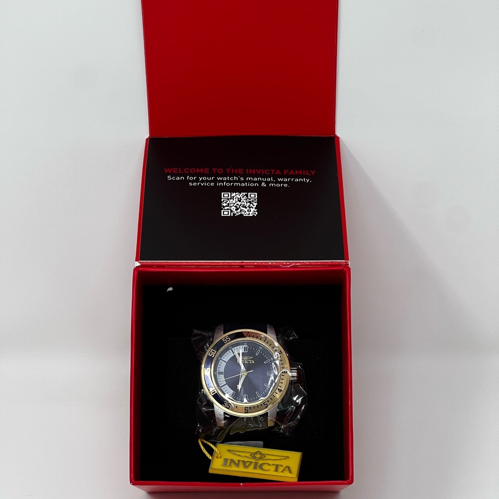 Invicta Specialty 12847 Men's Watch 45mm Blue Silicone Band‎ New w/ Box